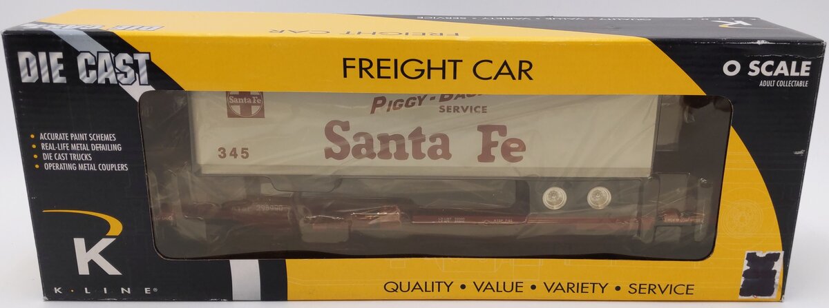 K-Line K771-1051 O ATSF Front Runner w/Trailer #345 EX/Box