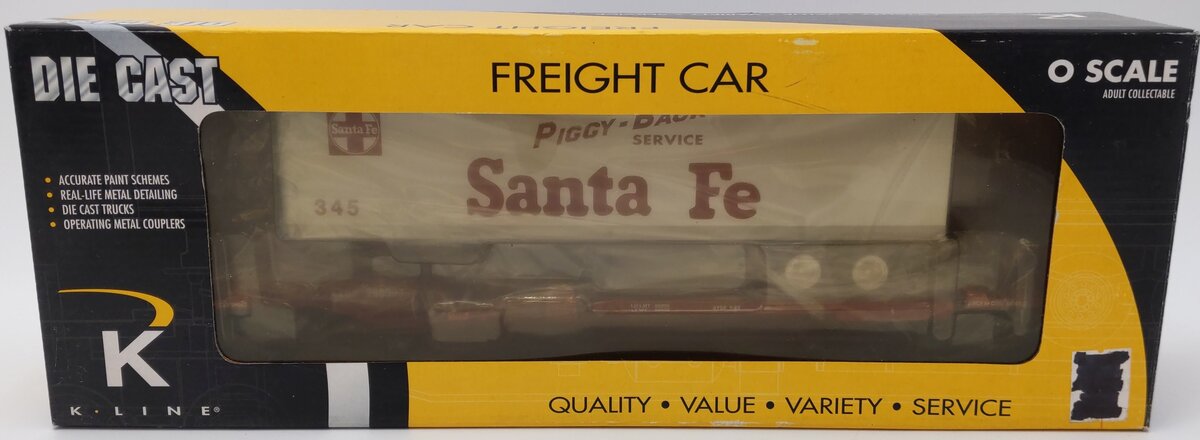 K-Line K771-1051 O ATSF Front Runner w/Trailer #345 EX/Box
