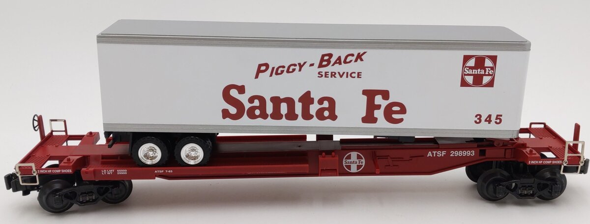 K-Line K771-1051 O ATSF Front Runner w/Trailer #345 EX/Box