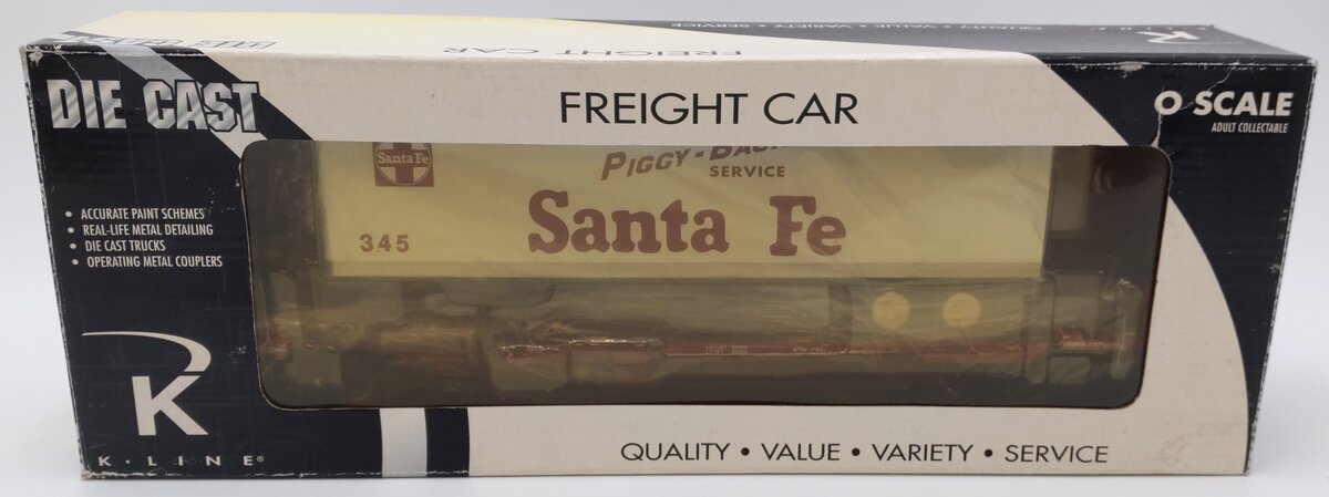 K-Line K771-1051 O ATSF Front Runner w/Trailer #345 EX/Box