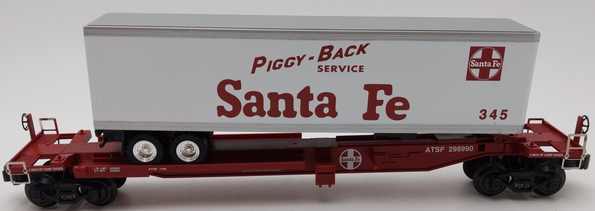 K-Line K771-1051 O ATSF Front Runner w/Trailer #345 EX/Box