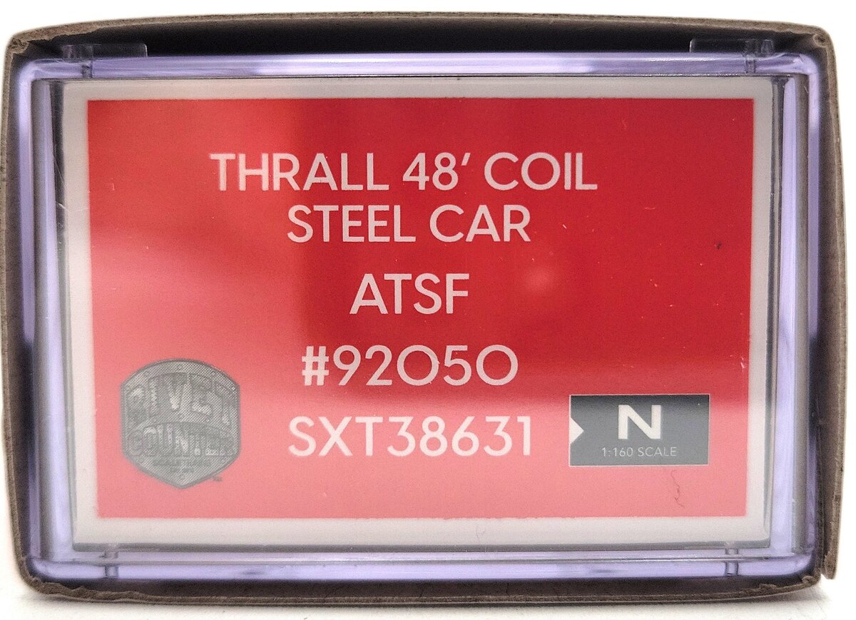 Scale Trains SXT38631 N Santa Fe Thrall 48' Coil Steel Car #92050 NIB
