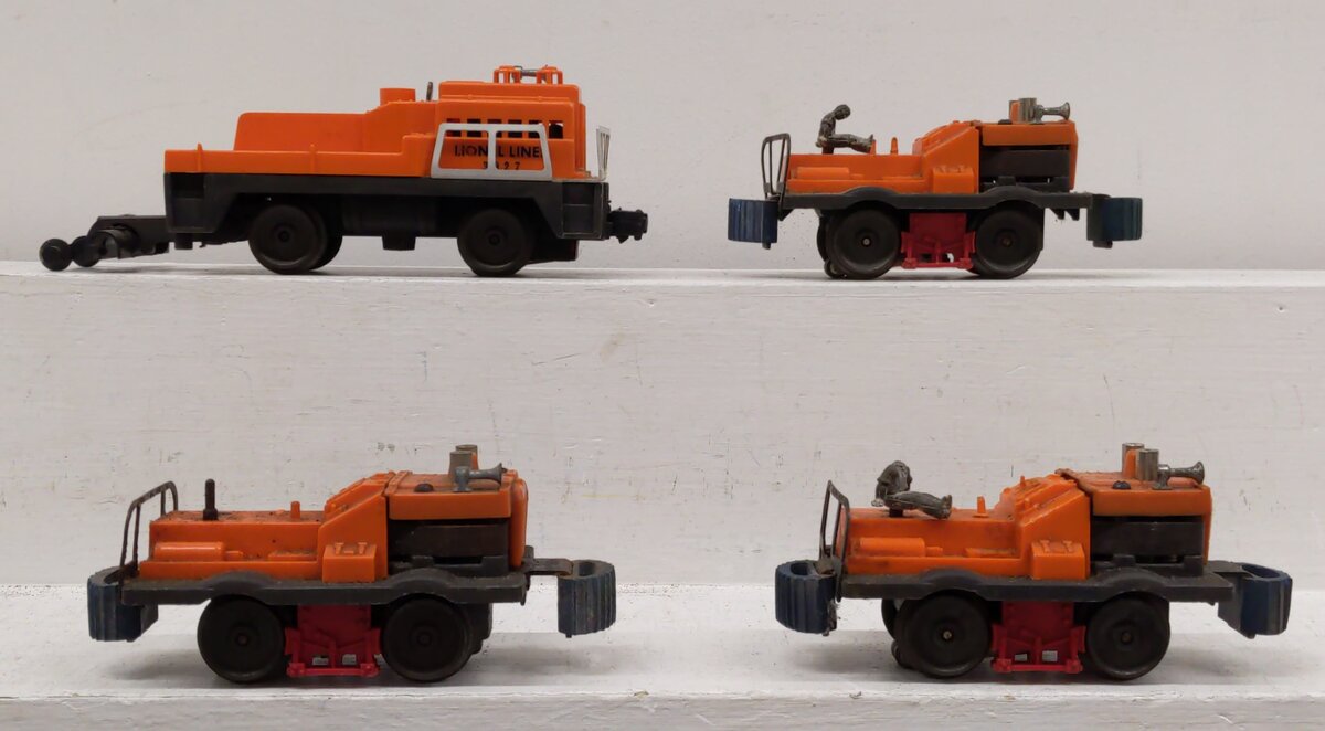Lionel Vintage O Track Cleaning Car & Motorized Gang Cars: 50, 3927 [4] VG