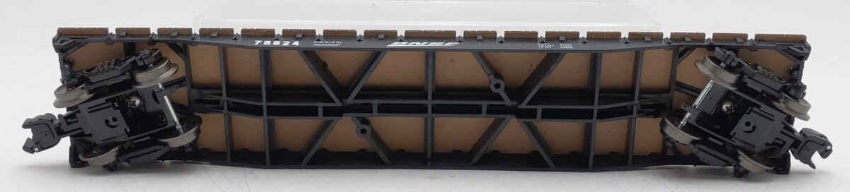 Menards 279-3059 O Gauge Burlington Northern/Santa Fe Long Flatcar #78824 EX/Box