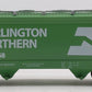 Menards O Gauge Custom Burlington Northern Covered Hopper #3858 EX