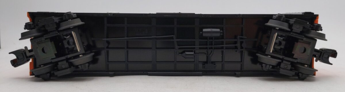 MTH 30-74293 O Gauge Harley-Davidson 40' Window Box Car with 2 2001 Road King VG/Box