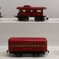 Marx Vintage O Tinplate Pullman Cars & Caboose: 558, 556 [6] VG