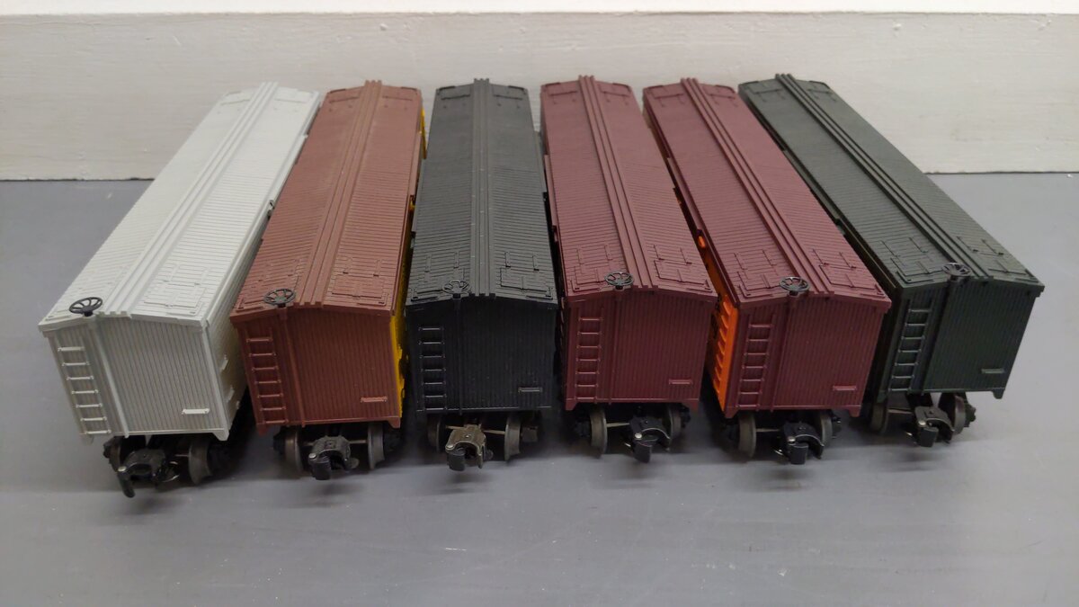 Lionel O Assorted Freight Cars 5719, 5734, 5720, 5732, 5713, 5715[6] EX/Box