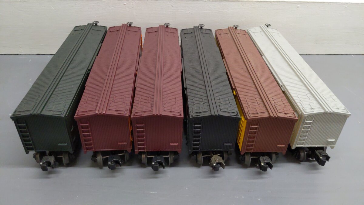Lionel O Assorted Freight Cars 5719, 5734, 5720, 5732, 5713, 5715[6] EX/Box