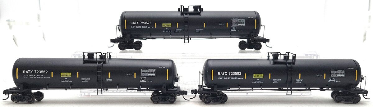 Micro-Trains 99300154 N GATX Tank Car: 723552, 723576, 723592 [3pck] EX/Box