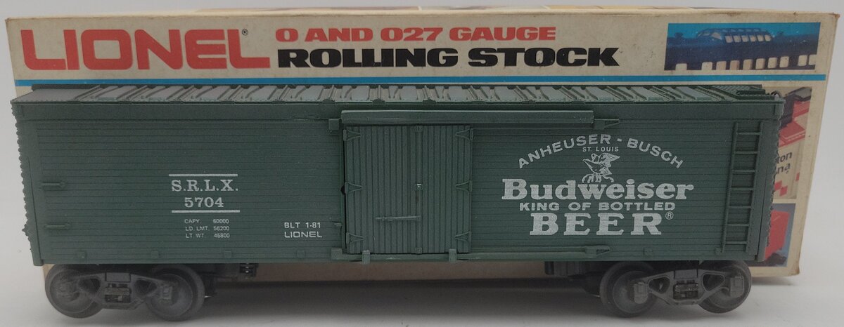 Lionel 6-5704 O Gauge Budweiser 
