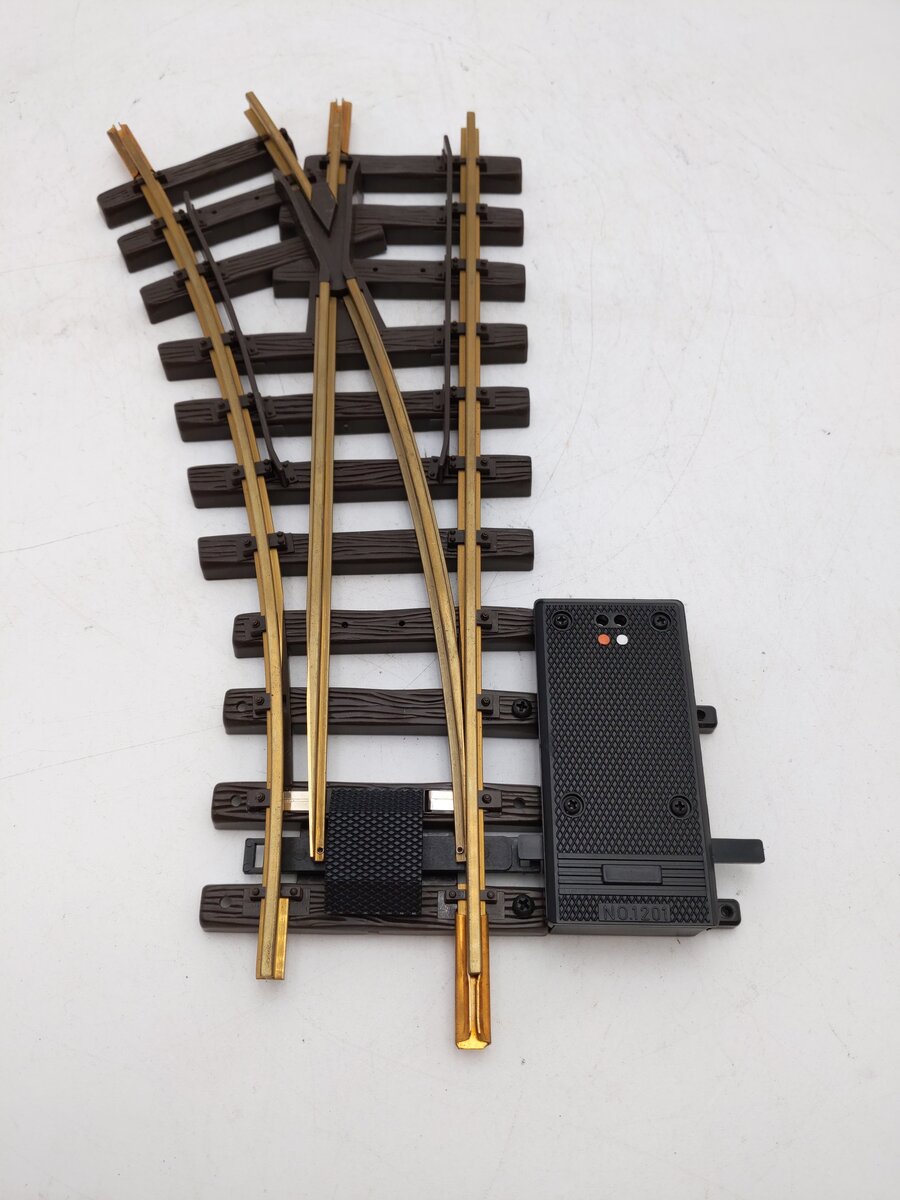 LGB 1210 G Gauge R1 Left Hand Electric Switch Turnout EX