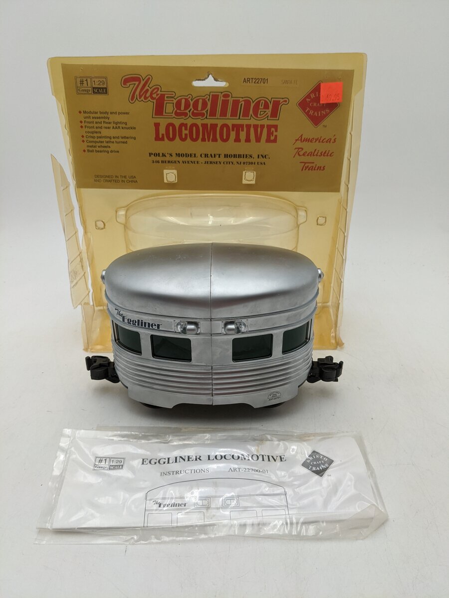 Aristo-Craft 22701 G Santa Fe Motorized Eggliner #22 EX/Box