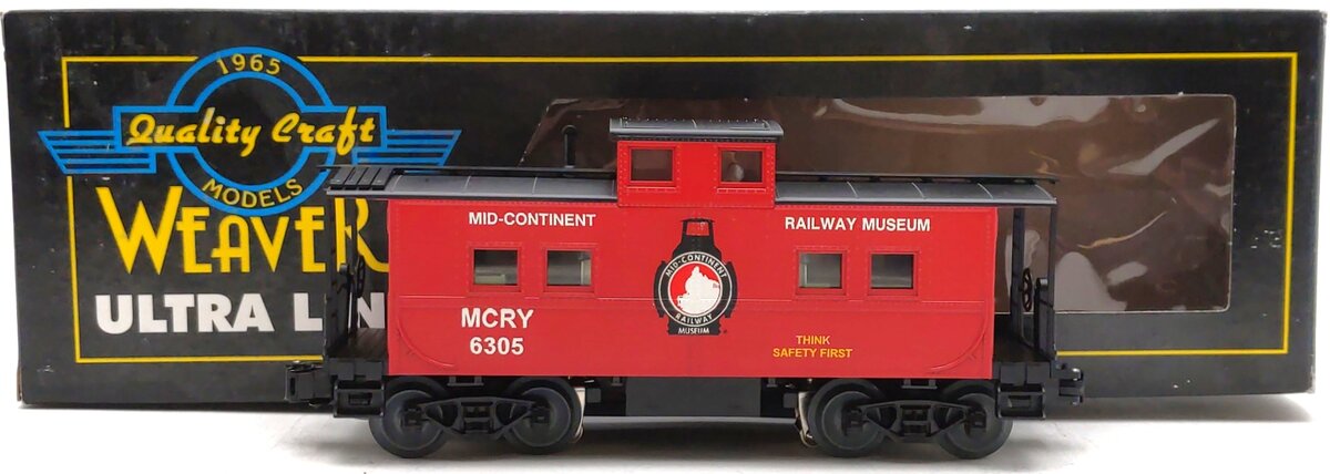 Weaver 6305 O Gauge Mid-Continent Railway Caboose LN/Box