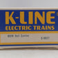 K-Line K6621 O Gauge MOW Rail Carrier Car w/Rails EX/Box