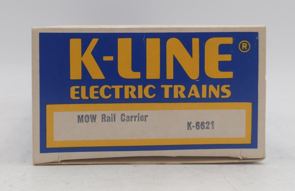 K-Line K6621 O Gauge MOW Rail Carrier Car w/Rails EX/Box