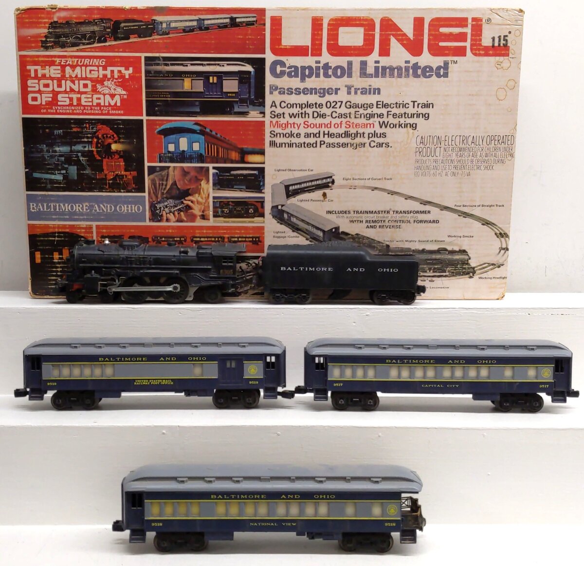 Lionel 6-1587 O Gauge Capitol Limited Set VG/Box