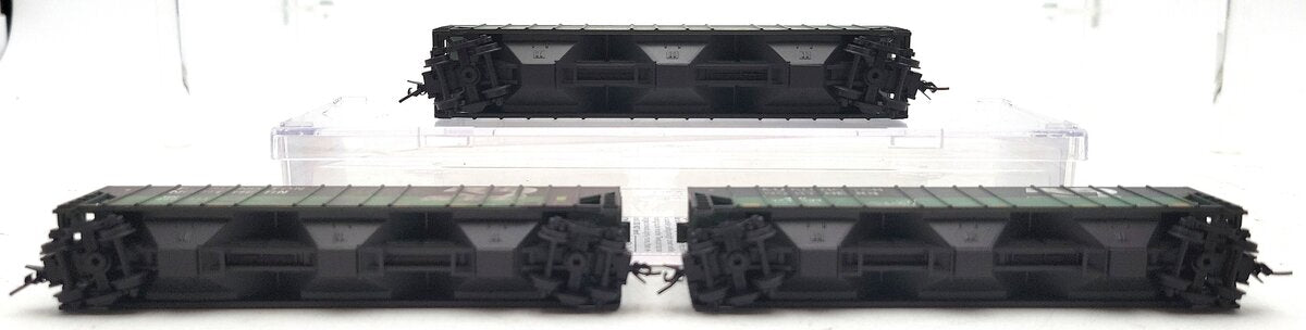 Micro-Trains 98305064 N BNSF/ex-BN Weathered Hopper w/Jewel Case (Set of 3)