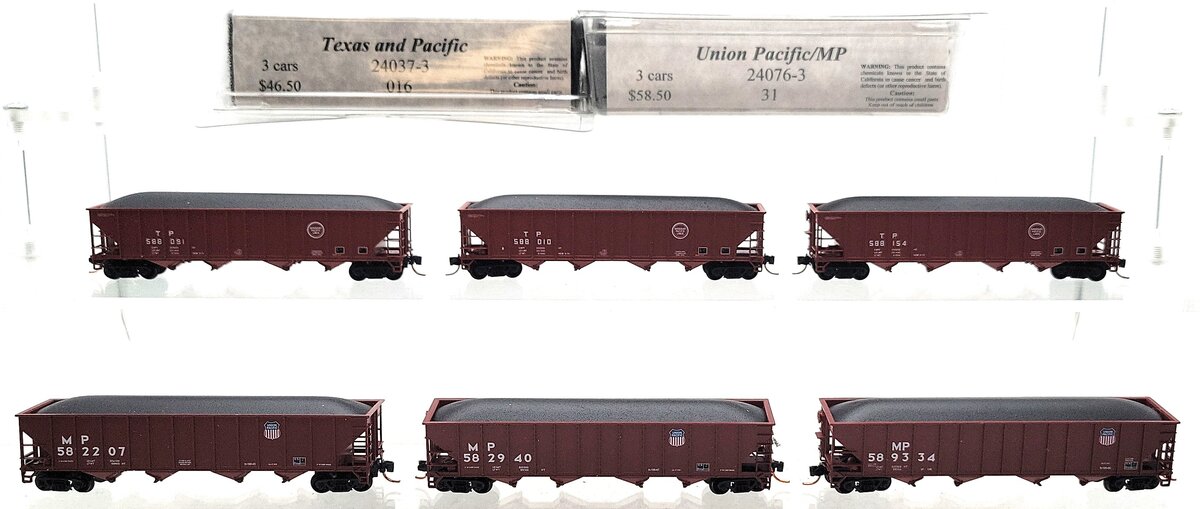 Trainworx N Assorted Hoppers: 582207, 582940, 589334, 588010, 588091, 588154 [6] LN/Box