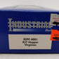 Industrial Rail 4001 O Gauge Virginian O27 Hopper Car w/ Coal Load #23332 LN/Box