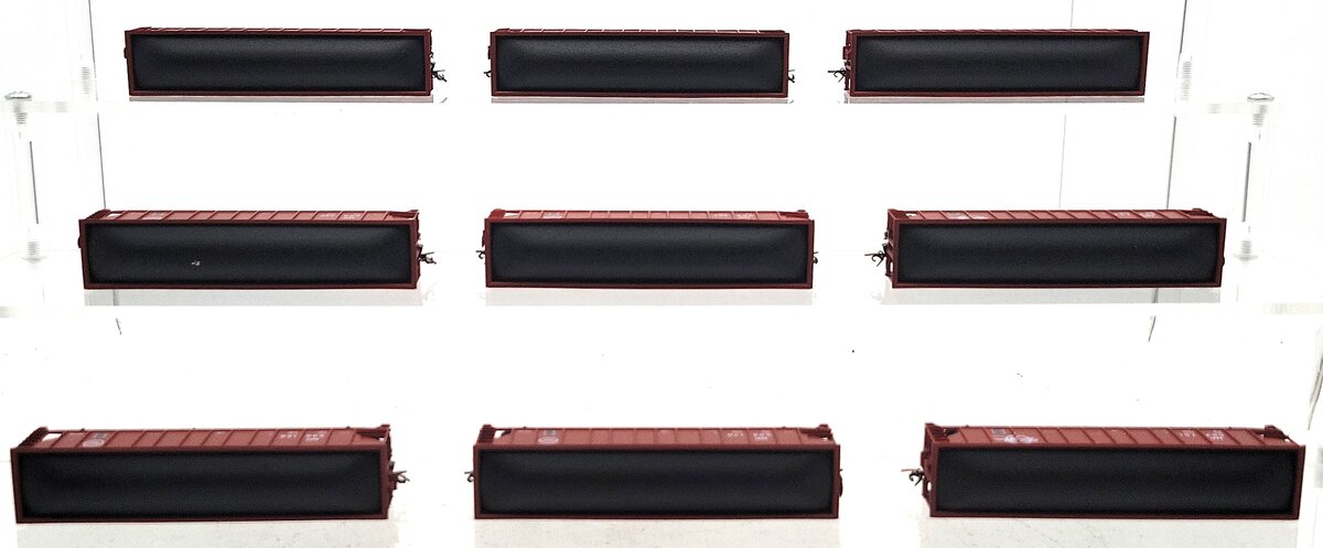 Trainworx N Assorted Missouri Pacific Hoppers [9] LN/Box