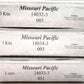 Trainworx N Assorted Missouri Pacific Hoppers [9] LN/Box