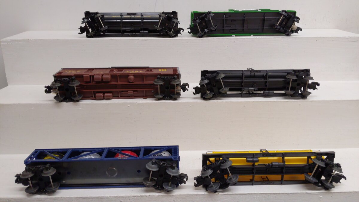 Lionel O Gauge Assorted Freight Cars 5760, 9628, 16123, 19603, 16123, 52044 [6] EX/Box