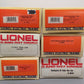 Lionel O Gauge Assorted Freight Cars 5760, 9628, 16123, 19603, 16123, 52044 [6] EX/Box