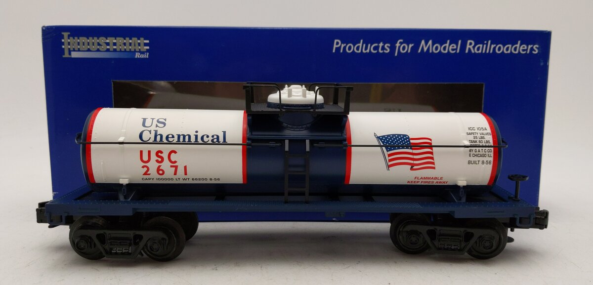Industrial Rail 6006 O Gauge US Chemical  Single Dome Tank Car #2671 LN/Box