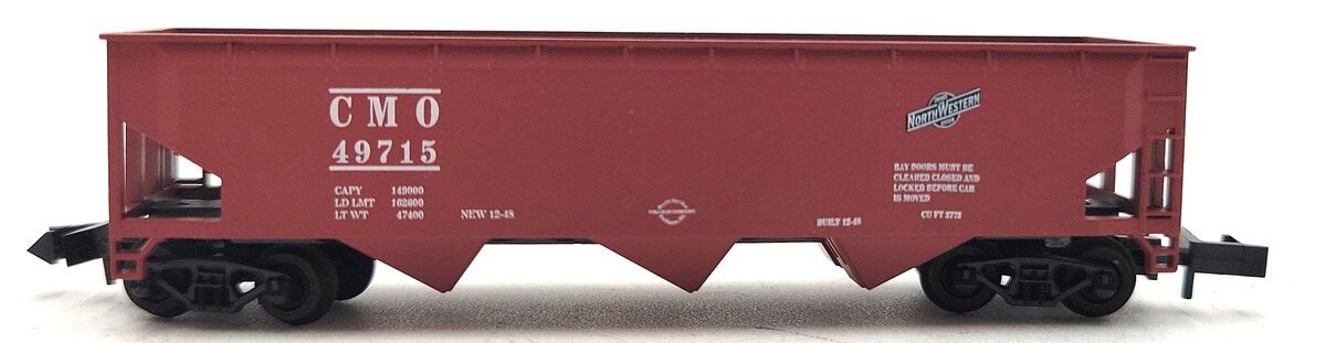 Roundhouse 86201 N Scale CMO 40' Offset Side 3-Bay Hopper #49715 NIB