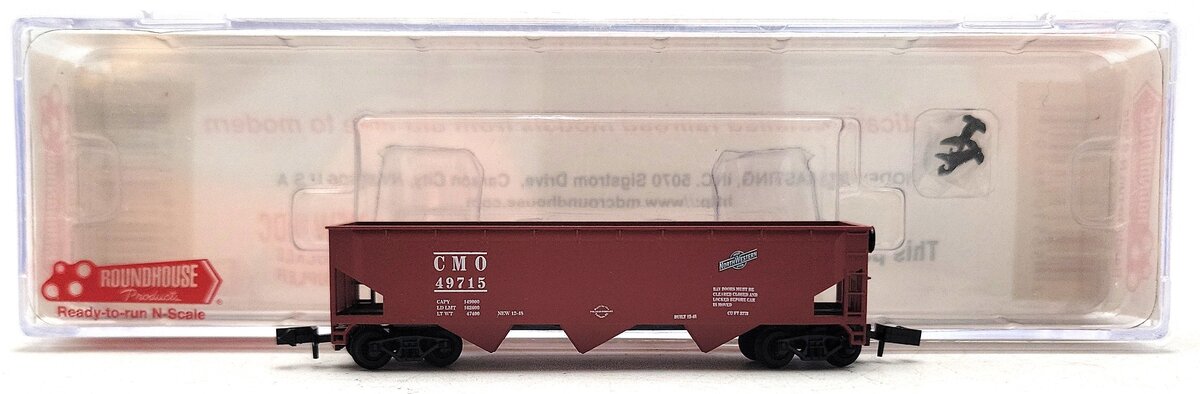 Roundhouse 86201 N Scale CMO 40' Offset Side 3-Bay Hopper #49715 NIB