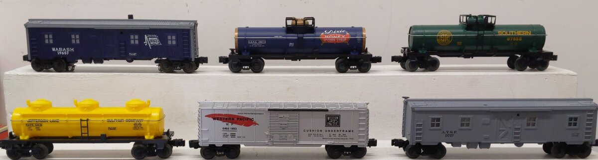 Lionel O Assorted Freight Cars 19657, 29610, 87956, 16126, 6464, 5717 [6] EX/Box