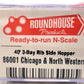 Roundhouse 86001 N-Scale Chicago & North Western 3-Bay Steel Open Hopper #135281 NIB