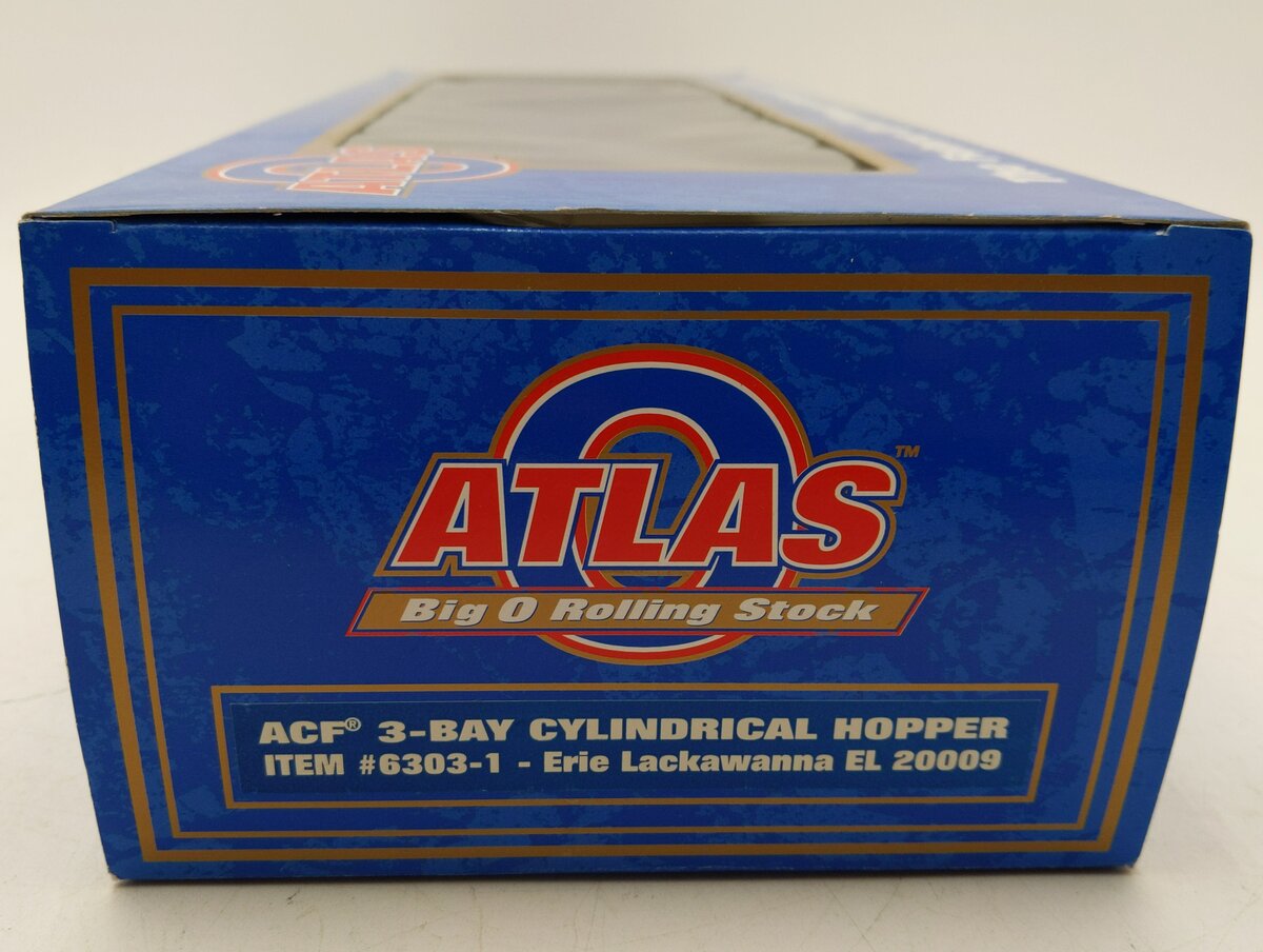 Atlas 6303-1 O EL ACF 3-Bay Cylindrical Hopper #20009 [3-Rail] NIB
