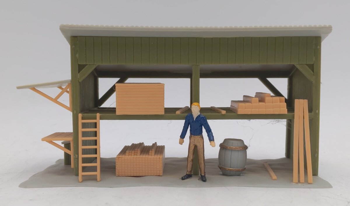 Lionel 6-2720 O And O27 Gauge Lumber Shed Building Kit LN