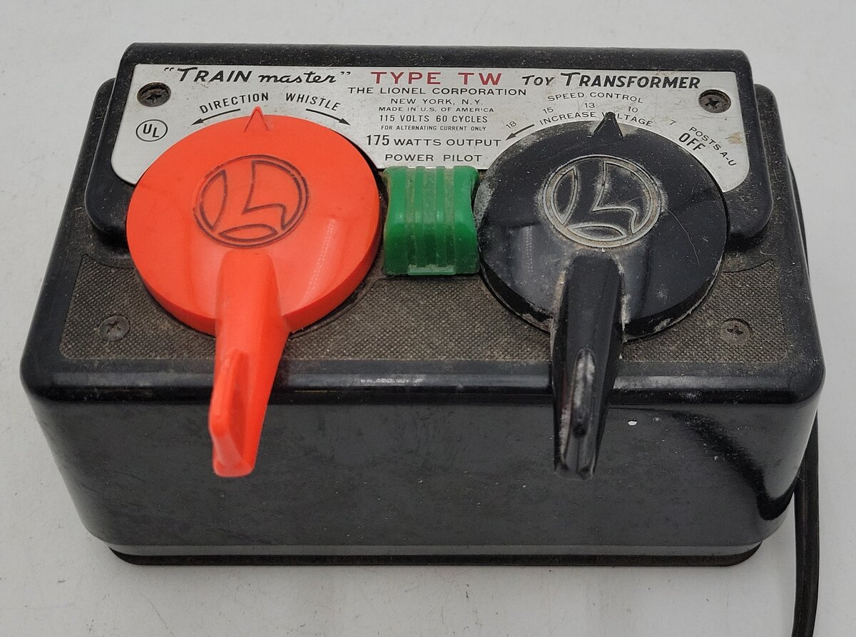 Lionel TW Vintage 175 Watt O Gauge Toy Trainmaster Transformer VG