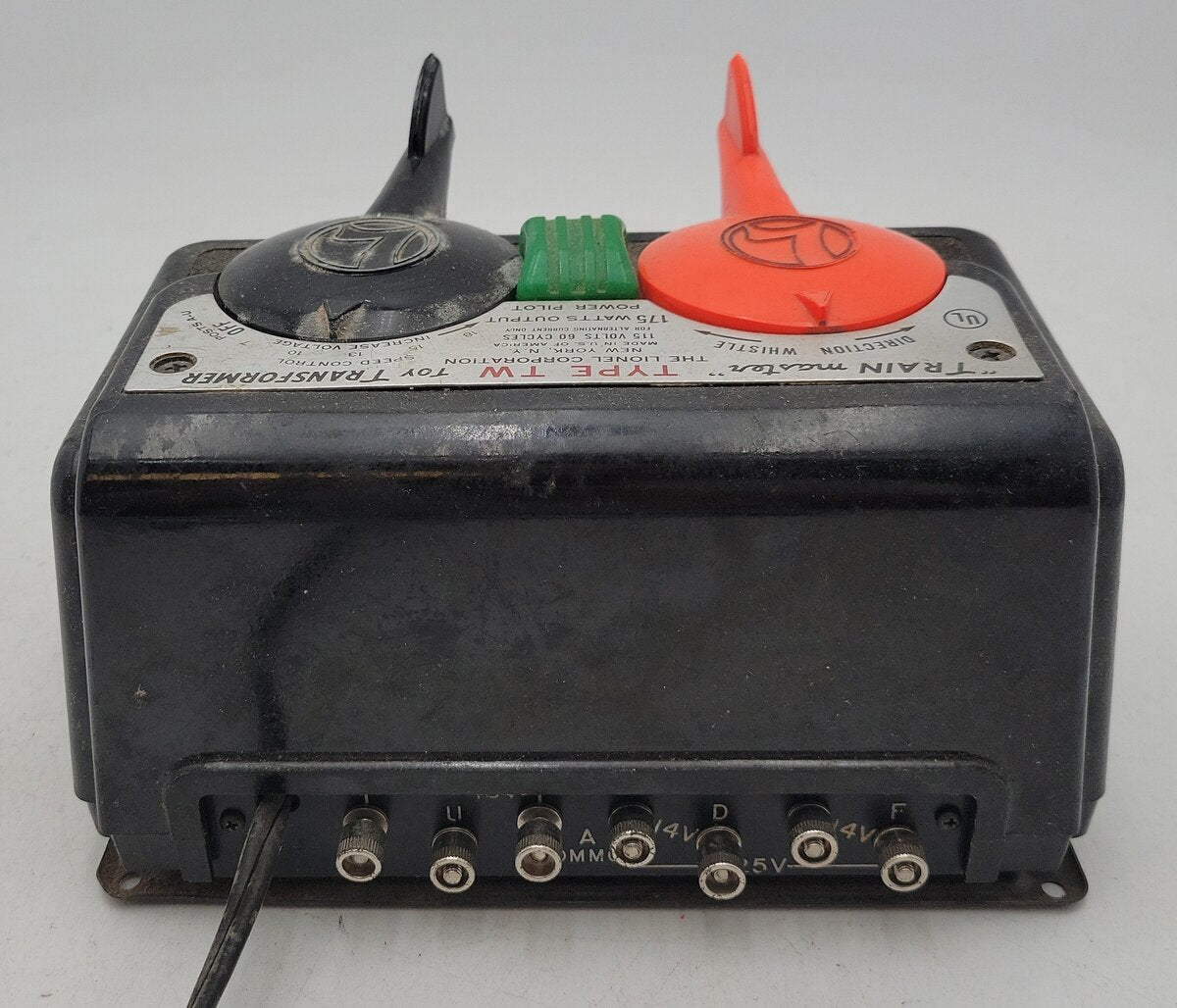 Lionel TW Vintage 175 Watt O Gauge Toy Trainmaster Transformer VG