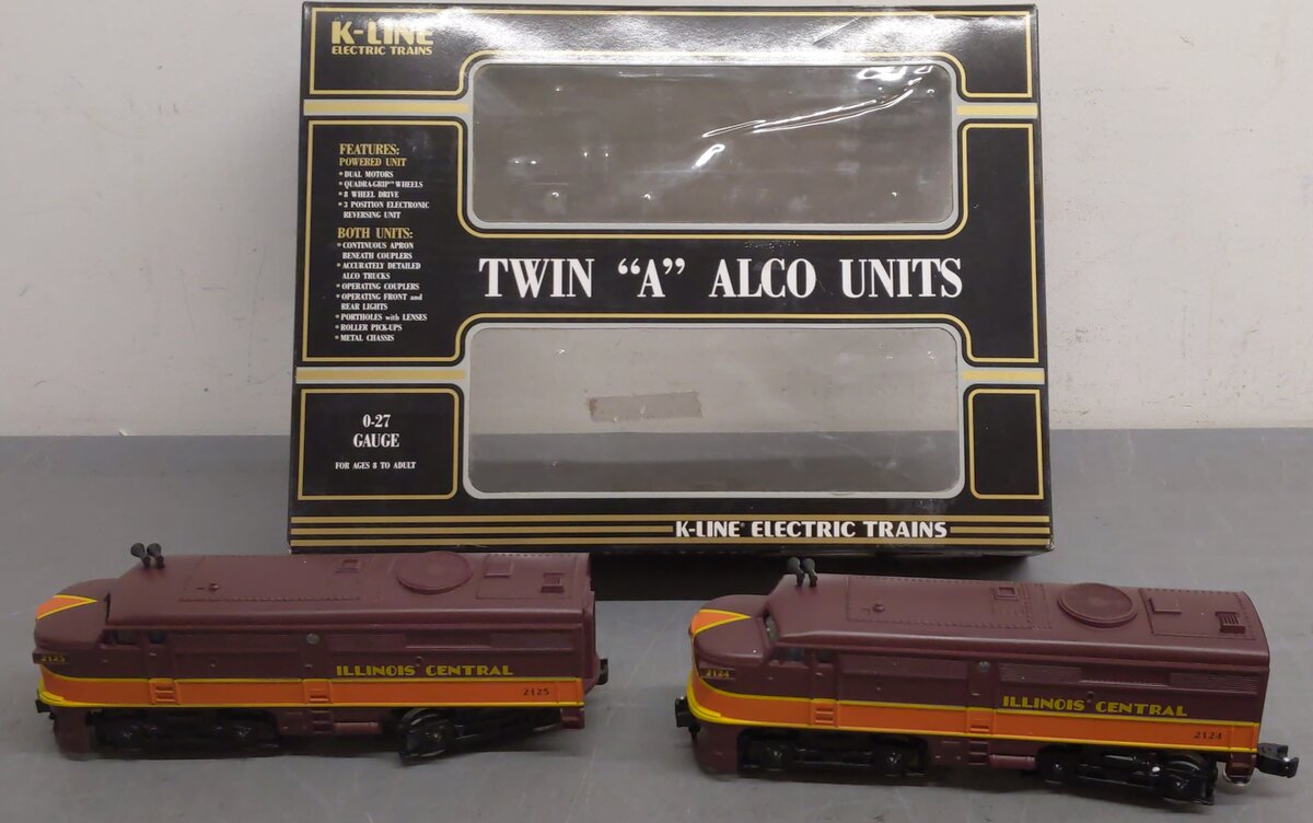 K-Line K-2124 O IC Alco AA Diesel Locomotive Set #21214/2125 LN/Box