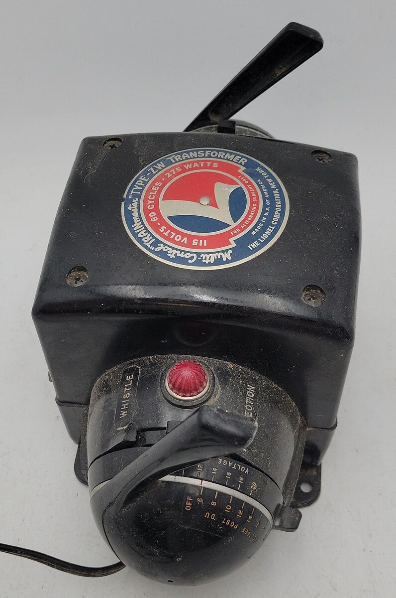 Lionel ZW O Gauge Vintage Trainmaster 275 Watt Transformer with Whistle VG