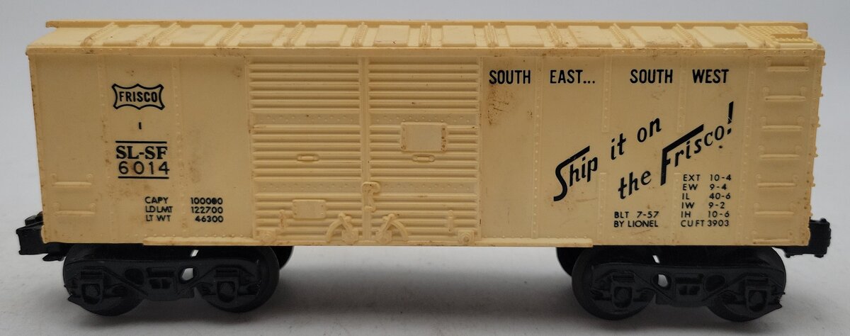 Lionel 6-6014 O Gauge Frisco SL-SF Box Car #6014 VG