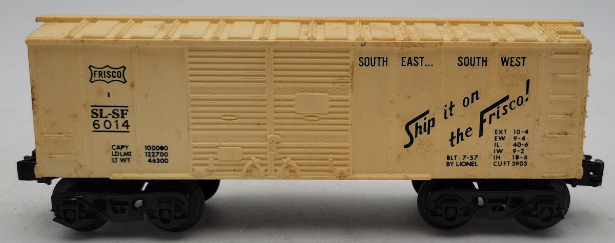 Lionel 6-6014 O Gauge Frisco SL-SF Box Car #6014 VG
