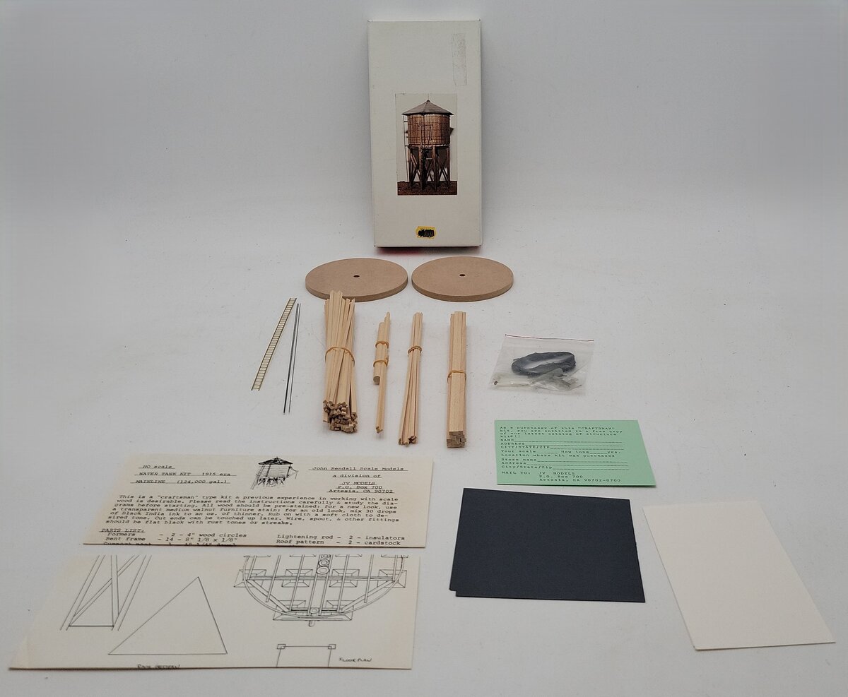 JV Models 2013 HO Water Tower Mainline 124,000 Gal Kit EX/Box