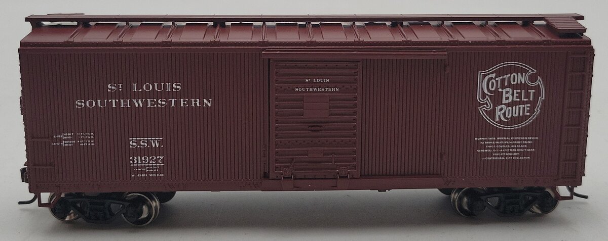 Roundhouse 84684 HO RTR 40' Wood Box Cotton Belt Boxcar #31927 NIB