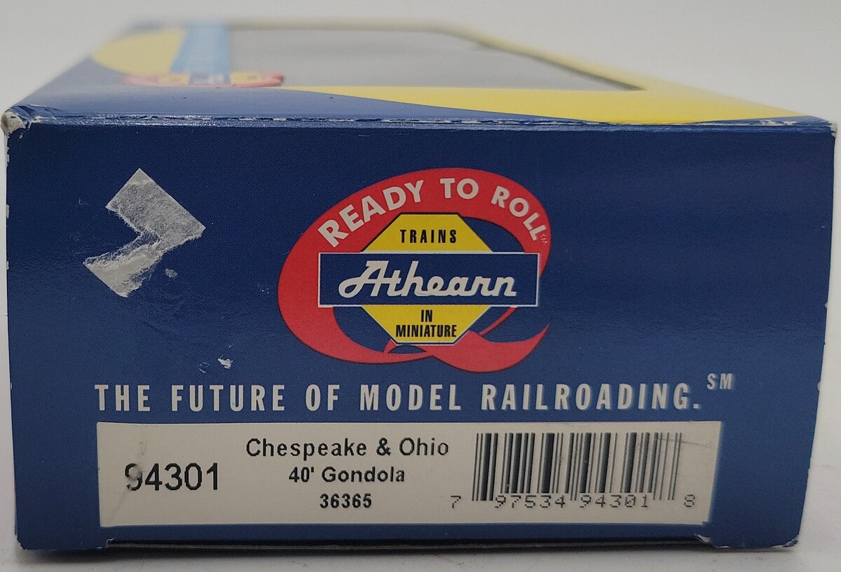 Athearn 94301 HO Scale C&O 40' Gondola #36365 NIB