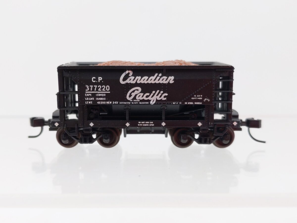 Atlas 50001607 N Scale Canadian Pacific Trainman 70-Ton Ore Car #377220 LN/Box