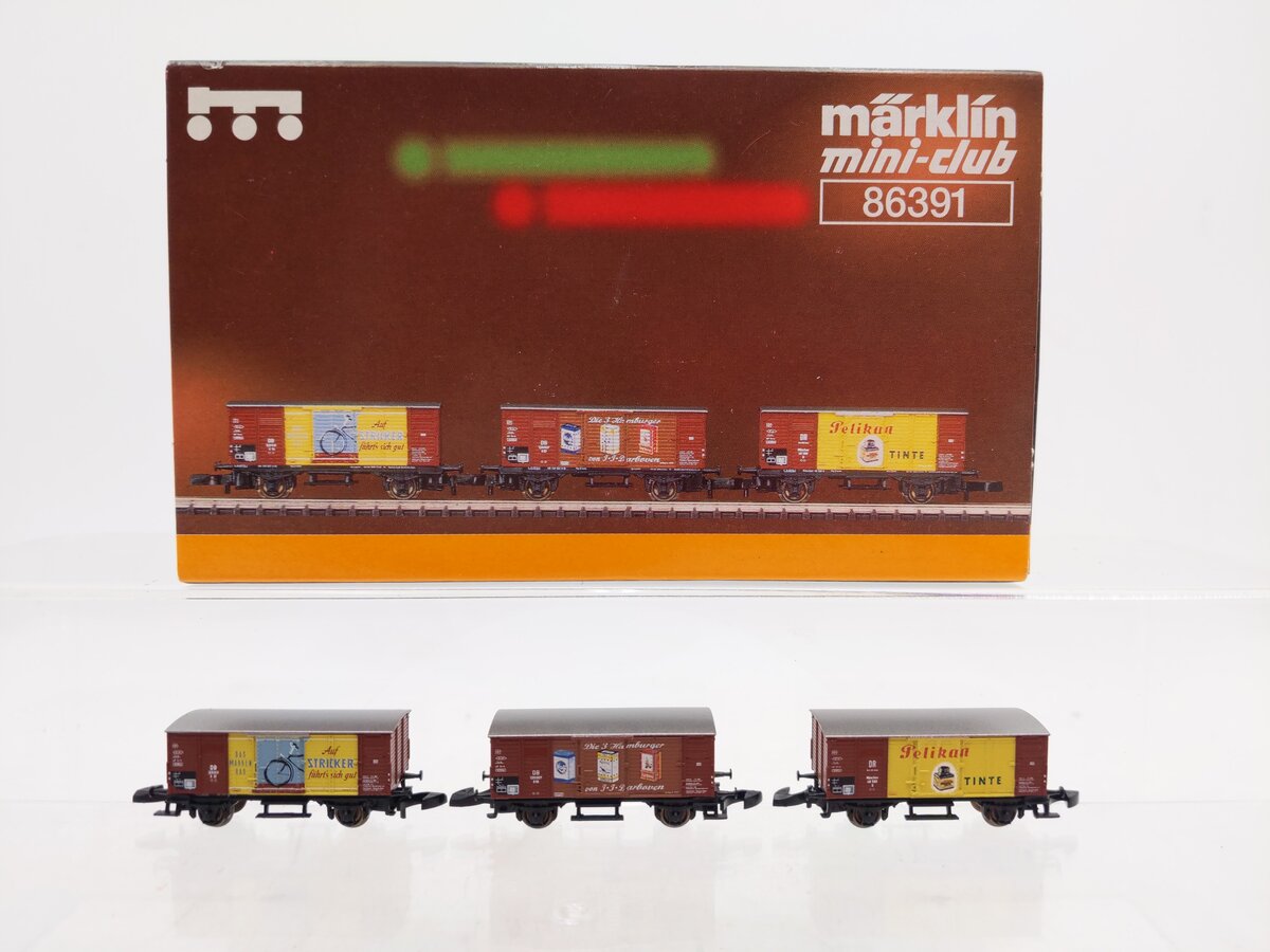 Marklin 86391 Z Economic Miracle Freight Car Set (Set of 3) EX/Box