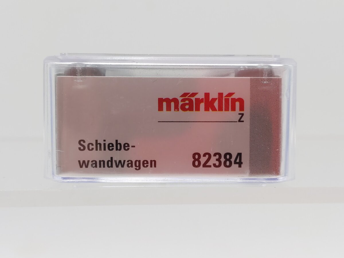 Marklin 82384 Z Swiss Federal Railway Type Hbbins Sliding Wall Boxcar LN/Box