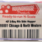 Roundhouse 86001 N-Scale Chicago & North Western 3-Bay Steel Open Hopper #135273 LN/Box