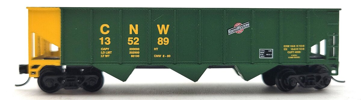 Roundhouse 86001 N-Scale Chicago & North Western 3-Bay Steel Open Hopper #135289 LN/Box