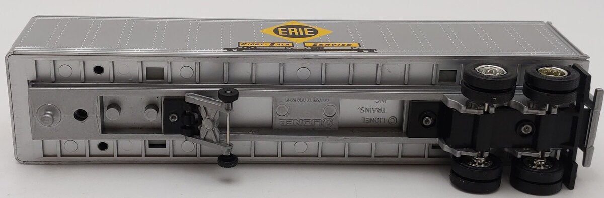 Lionel 6-19415 O Gauge Erie Flatcar #7200 w/ Trailer EX/Box